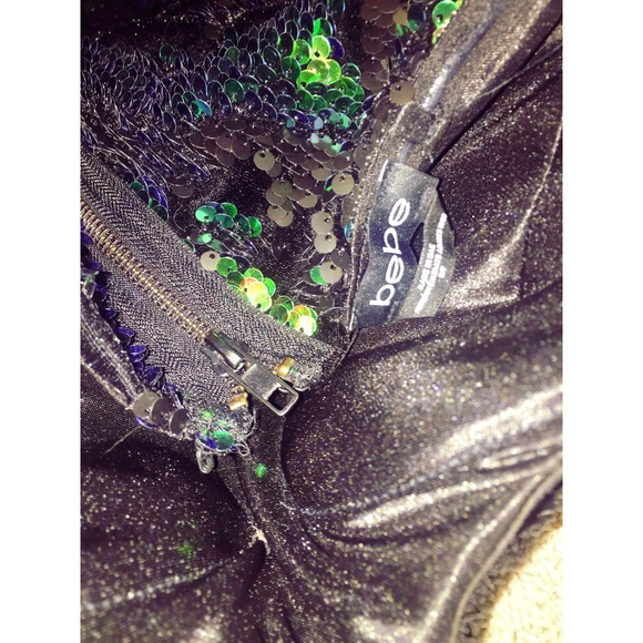 NYE bebe strapless sequin party dress - Picture 6 of 6